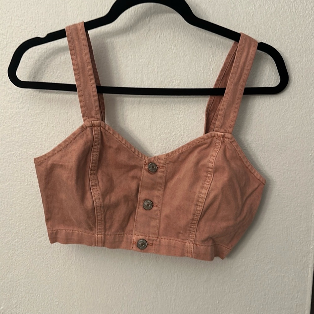 Denim crop top